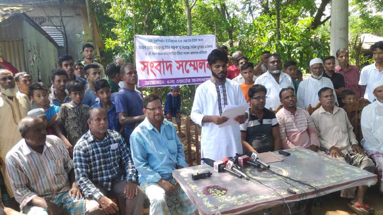 কুলাউড়ায় খছরু মেম্বারের সংবাদ সম্মেলন