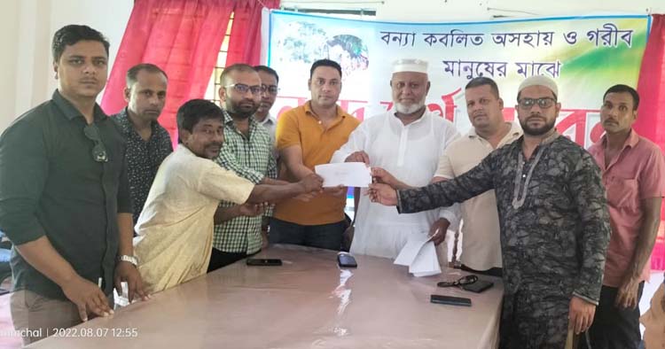 কুলাউড়া ওয়েলফেয়াল এসোসিয়েশন (ফ্রান্স) এর উদ্যোগে নগদ অর্থ বিতরণ