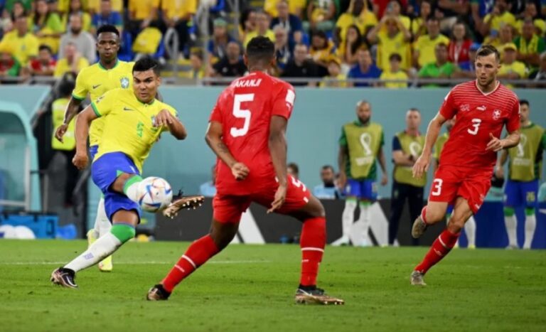 সুইজারল্যান্ডকে হারিয়ে নক আউট পর্বে ব্রাজিল