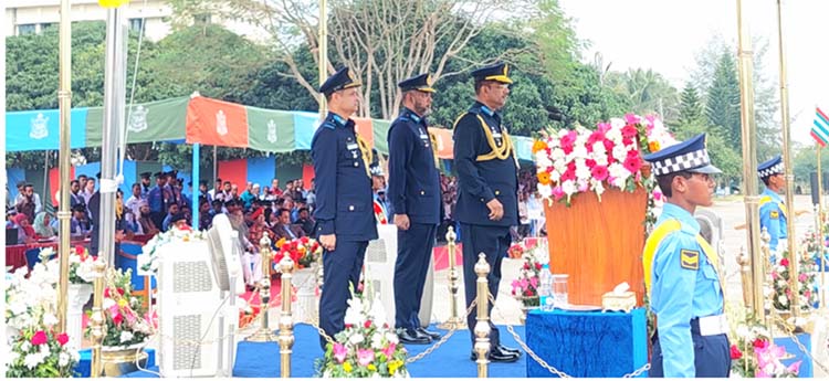  শমশেরনগরে বিমান বাহিনী ৫০তম প্রশিক্ষন সমাপনী কুচকাওয়াজ অনুষ্ঠিত