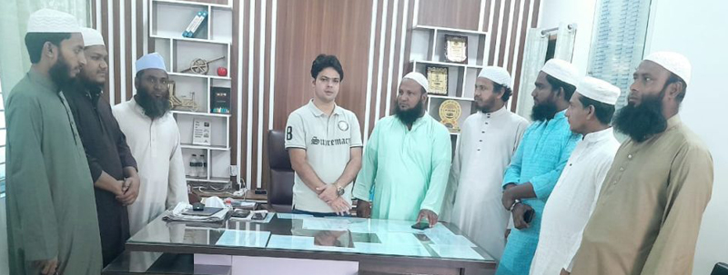 কুলাউড়ায় পুলিশের নবাগত ভারপ্রাপ্ত কর্মকর্তার সাথে  জমিয়ত নেতৃবৃন্দের সৌজন্য সাক্ষাৎ