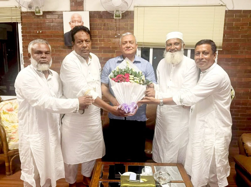 সাবেক এমপি নাসের রহমানের সঙ্গে কুলাউড়া উপজেলা বিএনপি নেতৃবৃন্দের সৌজন্য সাক্ষাৎ