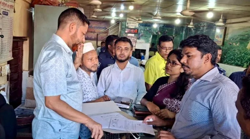 কুলাউড়ায় অস্বাস্থ্যকর পরিবেশে খাবার সংরক্ষণের দায়ে ৯টি প্রতিষ্ঠানকে জরিমানা