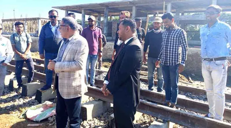 কুলাউড়া-শাহবাজপুর রেলপথ পুনর্বাসন প্রকল্প, রেলওয়ে সচিবের নির্মাণ কাজের অগ্রগতি পরিদর্শন