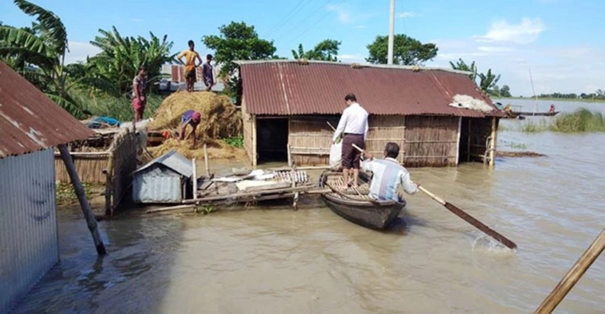 বন্যায় খাদ্য উৎপাদন ব্যাহত হওয়ার শঙ্কা