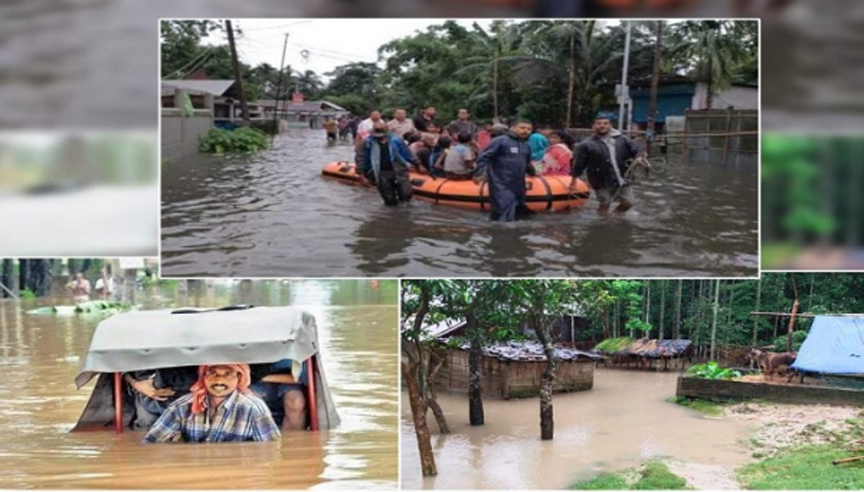 আসামে বন্যা পরিস্থিতির অবনতি, ১১ লাখ মানুষ পানিবন্দি