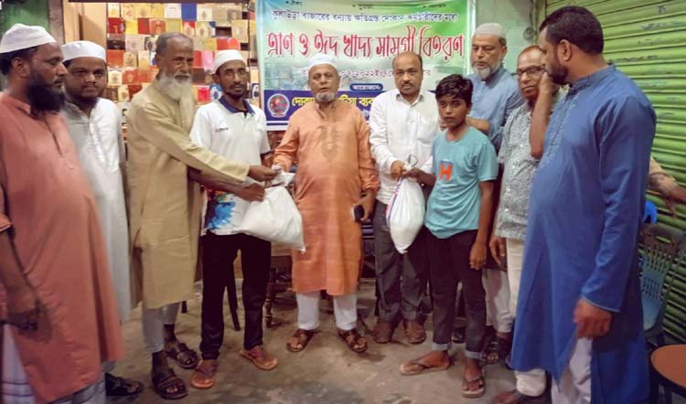 কুলাউড়ায় (টিবিএফ) এর ত্রাণ ও ঈদ খাদ্য সামগ্রী বিতরণ