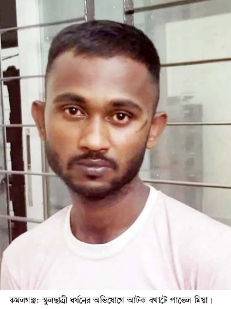কমলগঞ্জে কিশোরীকে ধর্ষণ-অভিযোগে যুবক আটক