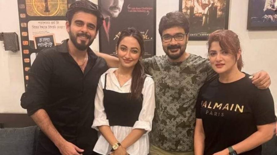 কলকাতায় একসঙ্গে প্রসেনজিৎ-সিয়াম-শ্রাবন্তী