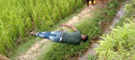 কুলাউড়ায় ধান ক্ষেত থেকে যুবকের লাশ উদ্ধার