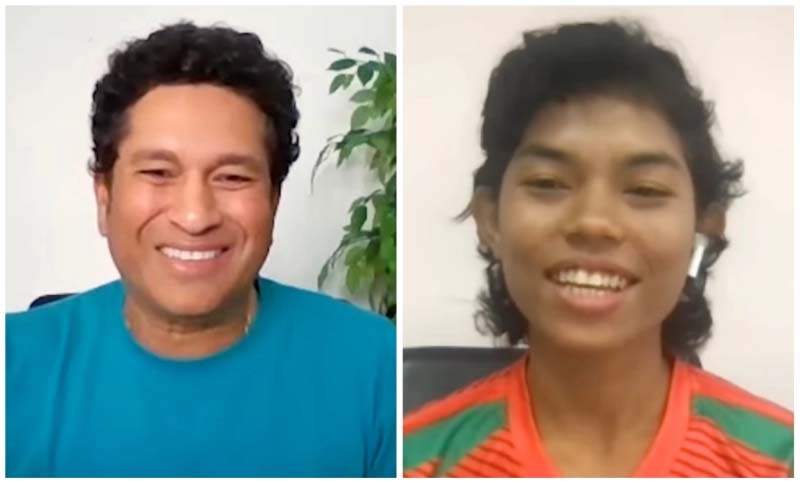 বাংলাদেশের মারিয়ার সঙ্গে বাংলায় কথা বললেন টেন্ডুলকার (ভিডিওসহ)