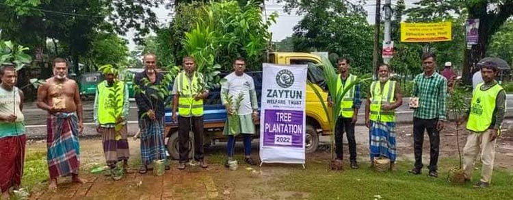 জয়তুন ওয়েলফেয়ার ট্রাস্টের উদ্যোগে দক্ষিণ সুরমায় বৃক্ষরোপণ কর্মসূচি অনুষ্ঠিত