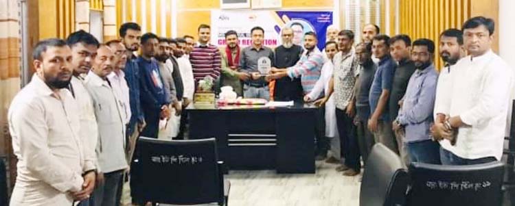 জুড়ীতে জেলা পরিষদের সদস্যকে সংবর্ধনা প্রদান