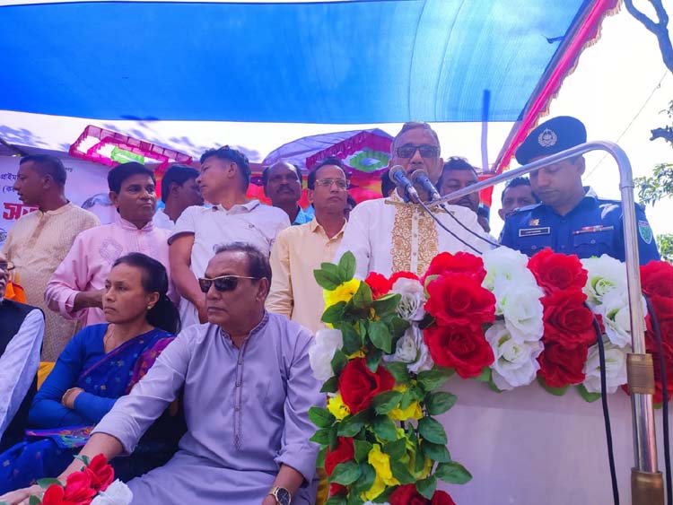 খালেদা জিয়া এরশাদ দেশের জন্য কোন কাজ করেনি-জুড়ীতে পরিবেশ মন্ত্রী