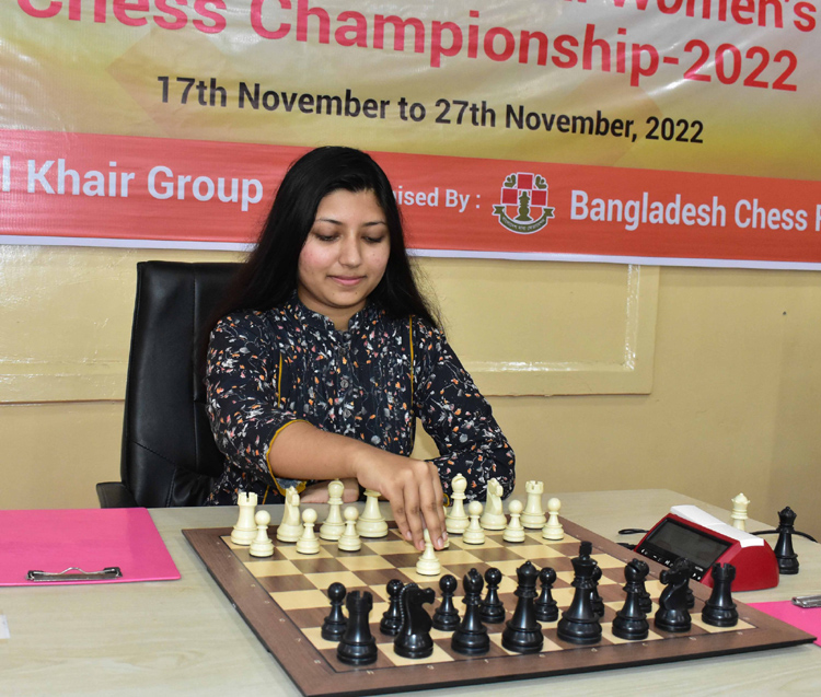 ৪১ তম জাতীয় মহিলা দাবায় ফিদে মাস্টার নোশিন আঞ্জুম অপরাজিত চ্যাম্পিয়ন