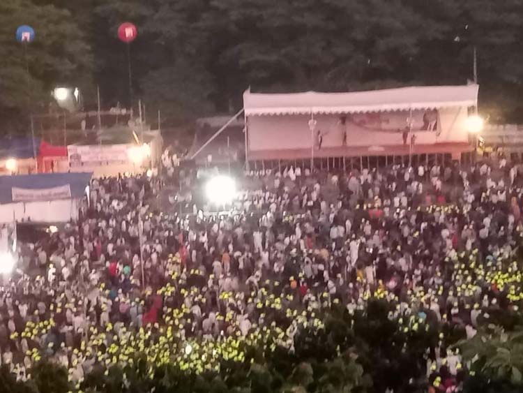 সমাবেশের আগের দিনই কানায় কানায় পূর্ণ সিলেট আলীয়ার মাঠ
