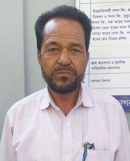 জায়ফরনগর ইউপির ভারপ্রাপ্ত চেয়ারম্যান সিরাজুল ইসলাম 