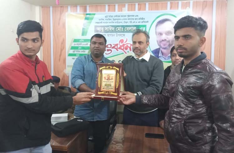 জুড়ীতে সানাবিল ফাউন্ডেশনের প্রেসিডেন্ট আবু সাঈদ মোঃ বেলালকে সংবর্ধনা 