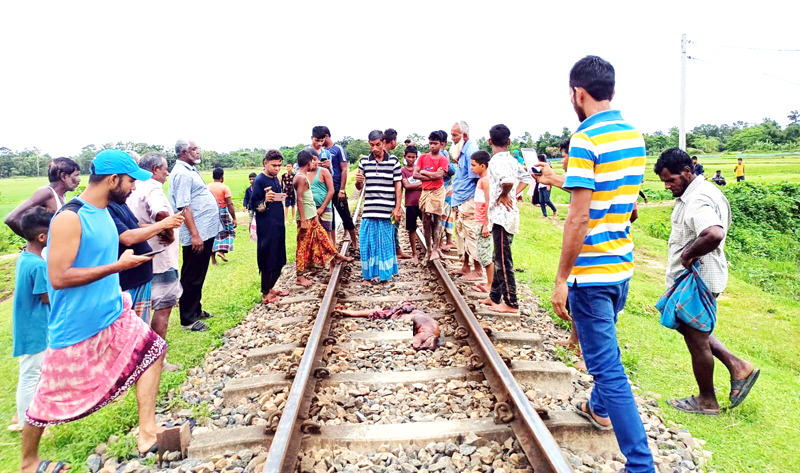 কুলাউড়ায় ট্রেনে কাটা পড়ে যুবকের মৃত্যু