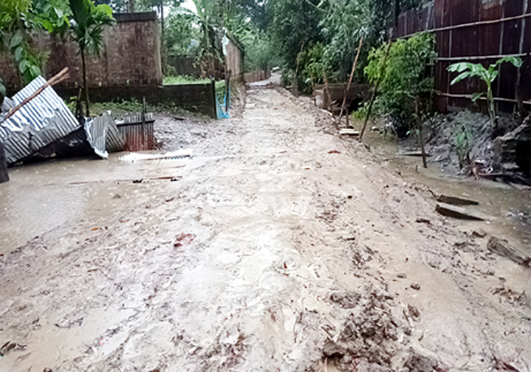 নিজ জমি উদ্ধারে সরকারি রাস্তার জায়গা চিহ্নিত করার দাবী