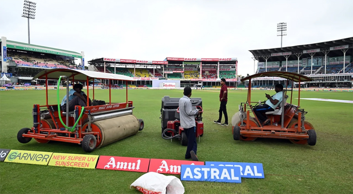 কানপুরে তৃতীয় দিনের খেলাও পরিত্যক্ত