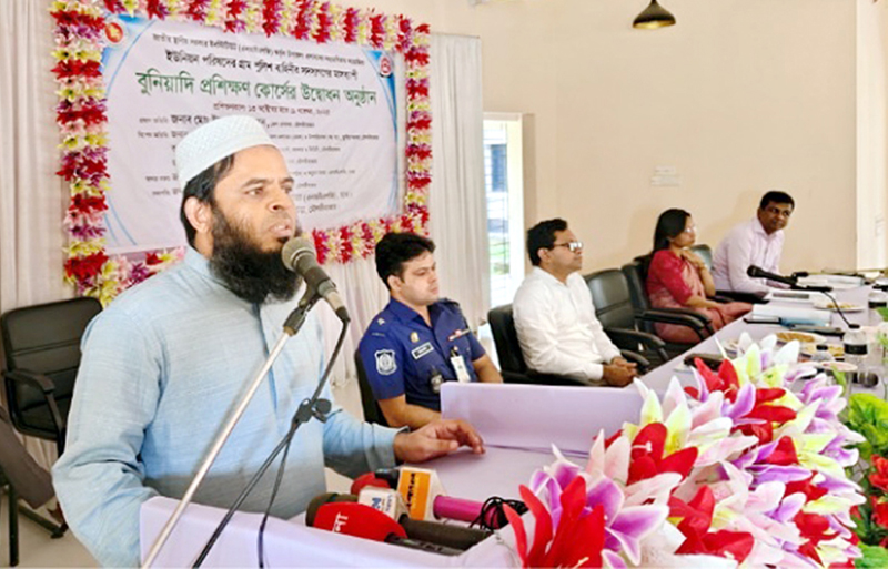 কুলাউড়ায় গ্রাম পুলিশ বাহিনীর মাসব্যাপী বুনিয়াদি প্রশিক্ষণের উদ্বোধন