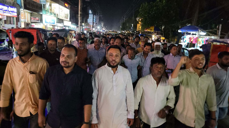 এমপি শওকতুল ইসলাম পরিকল্পনা মন্ত্রণালয় সম্পর্কিত স্থায়ী কমিটির সদস্য হওয়ায় কুলাউড়ায় আনন্দ মিছিল