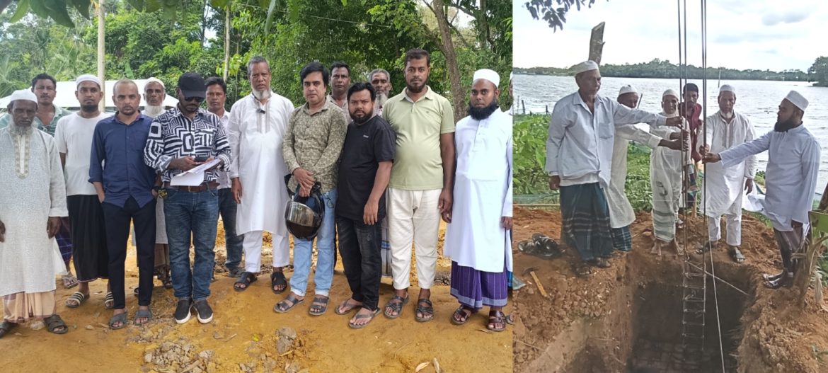 জুড়ীতে ভাওয়ালিবাড়ি মসজিদের পূর্ণনির্মাণ কাজের উদ্বোধন