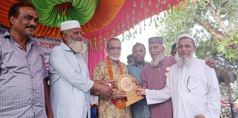 কুলাউড়ায় এমপি শকুকে সংবর্ধনা প্রদান