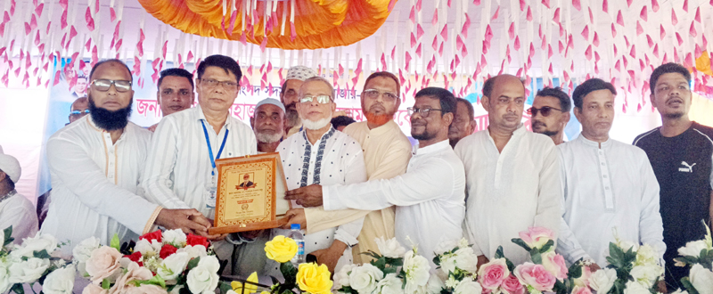 কুলাউড়ায় এম এ গণি কলেজ ও সিঙ্গুর উচ্চ বিদ্যালয়ে এমপি শওকতুল ইসলামকে সংবর্ধনা