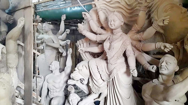মৌলভীবাজারে দুর্গাপূজার জন্য প্রস্তুত ১০২২টি পূজামণ্ডপ